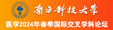 大香蕉操逼逼大鸡巴南方科技大学医学2024年春季国际交叉学科论坛